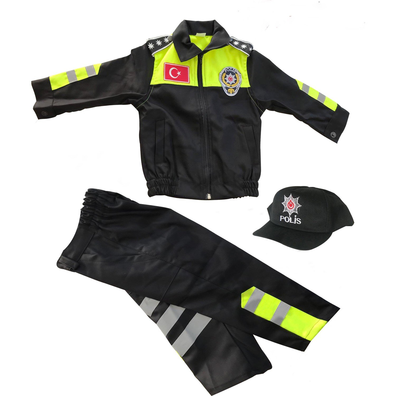 trafik çocuk üniforması , çocuk polis kıyafeti , çocuk polis takımı